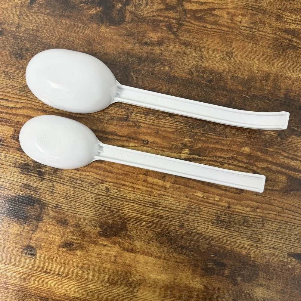 Weight Watchers Measuring Spoons Scoops Portion Control 1 & 1/2 Cup White USA